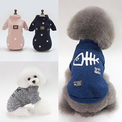 winter dog sweater fleece coat 