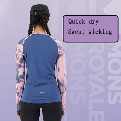 Long Sleeve Women Tie-Dye T-Shirt Manufacturers