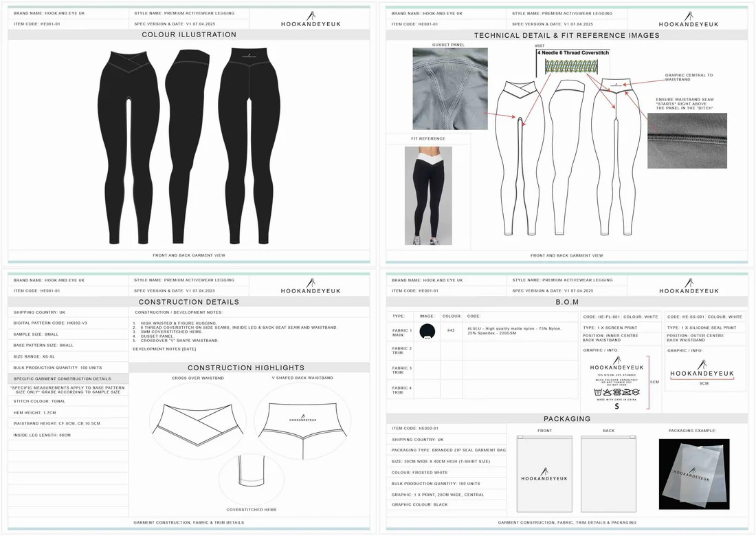 clothing tech pack