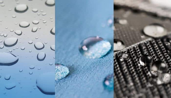 Water-resistant < water repellent < waterproof